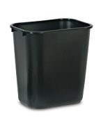 Trash Can -- Rubbermaid Commercial Products FG295600BLA Plastic Deskside Wastebasket (Black), 12 pack